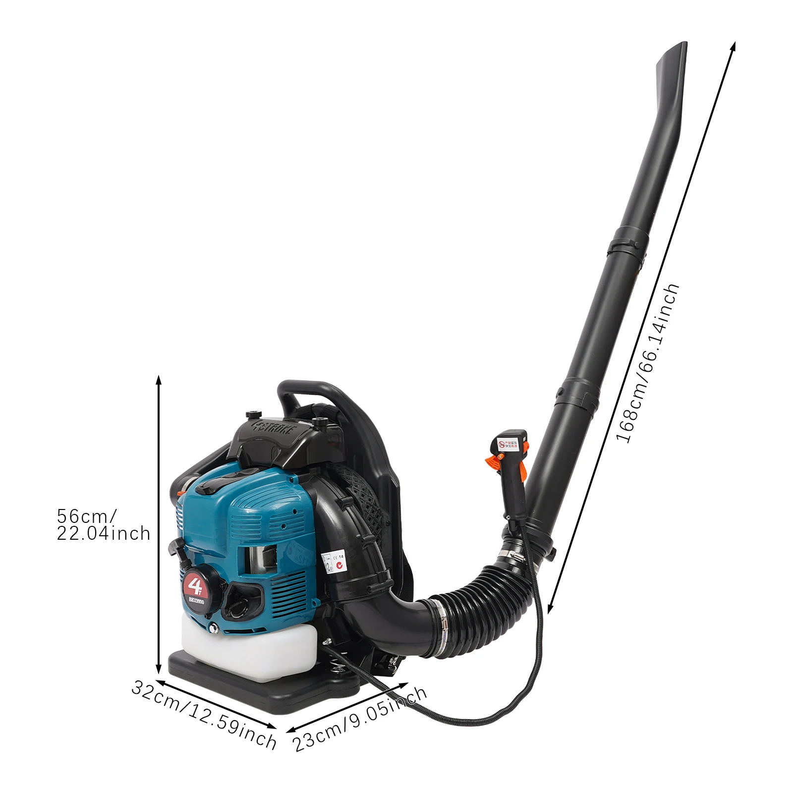 Power Tools Yard - 휘발유 배낭형 송풍기 75.6cc 4행정 엔진
