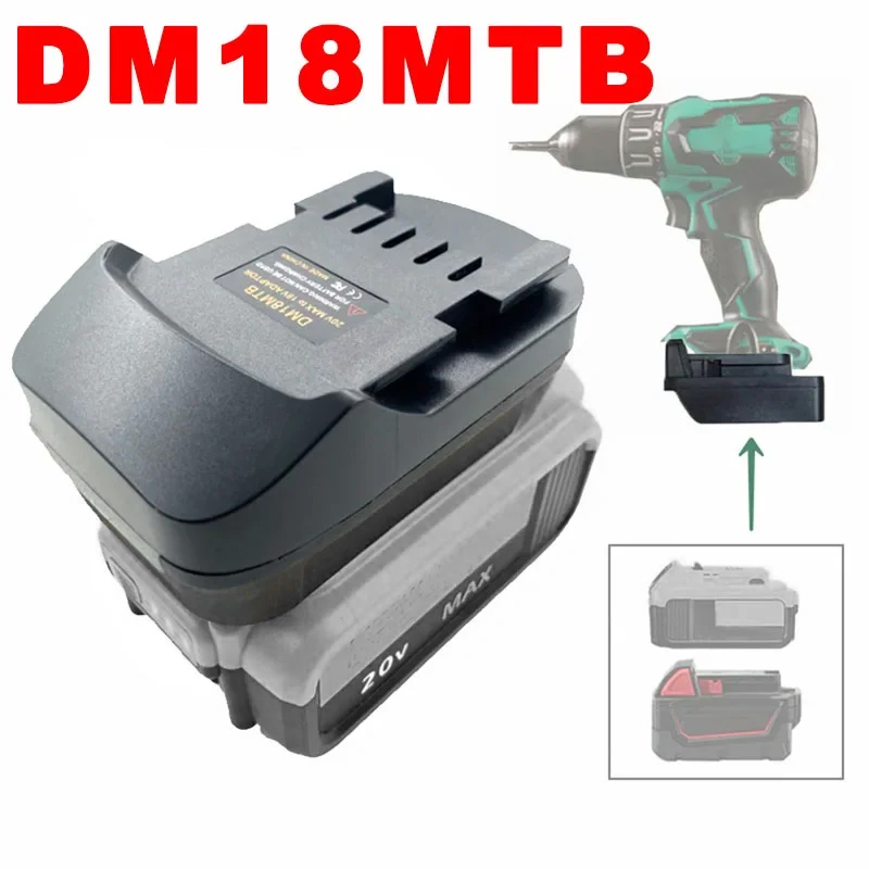 Power Tools Battery Adapter - 디월트 밀워키용 DM18MTB 배터리 어댑터 컨버터,