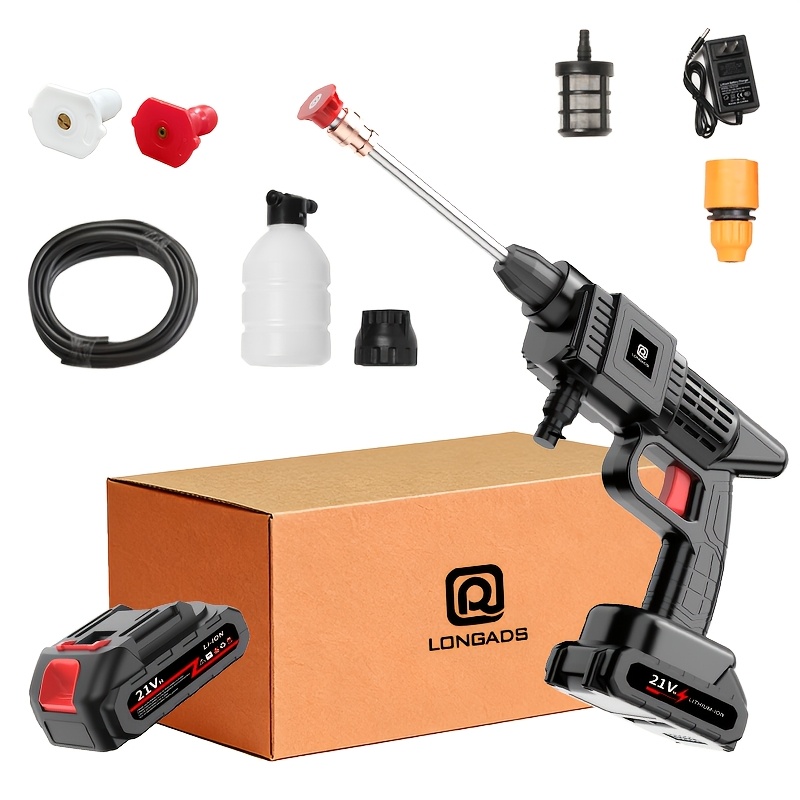 고압 라인 세척기, 충전식 배터리, 배터리 구동, 자동 - Power Tools Green Color 리뷰 및 가격