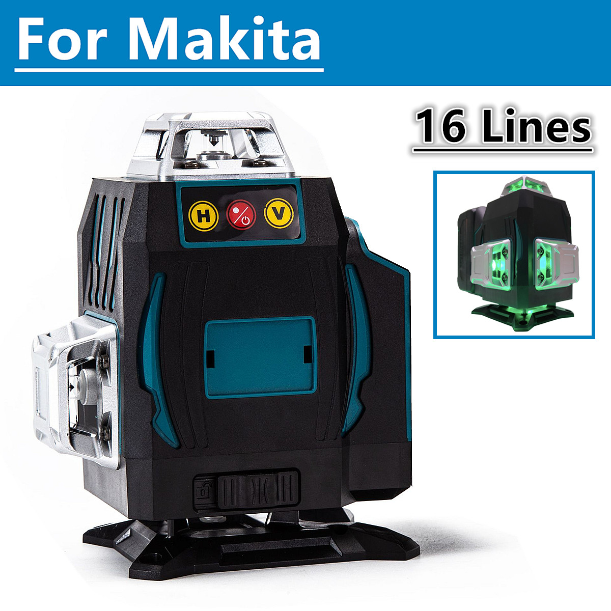 Makita 18V 배터리용 16라인 4D 레이저 레벨 - Power Tools Green Color 리뷰 및 가격