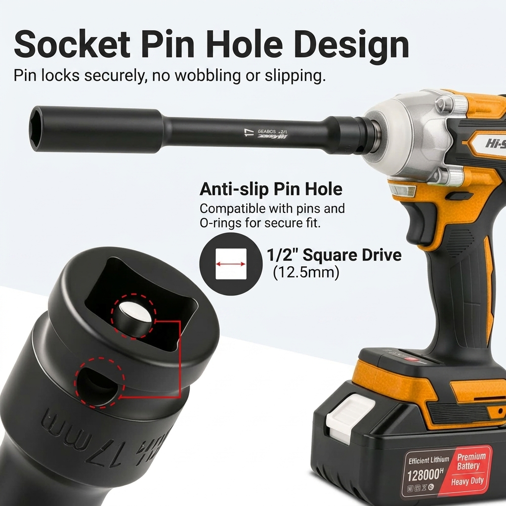 1/2인치 드라이브 초장형 임팩트 소켓 200mm CR - Power Tools Pneumatic 리뷰 및 가격