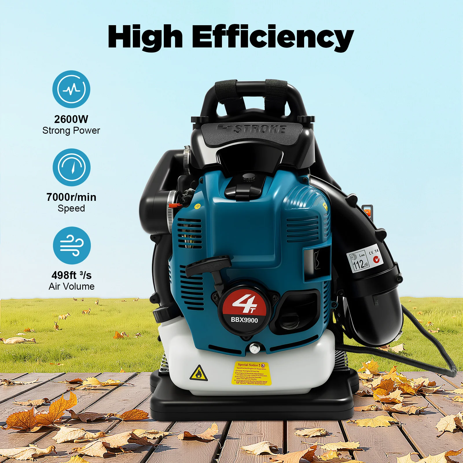 휘발유 배낭형 송풍기 75.6cc 4행정 엔진 강력한  - Power Tools Yard 리뷰 및 가격