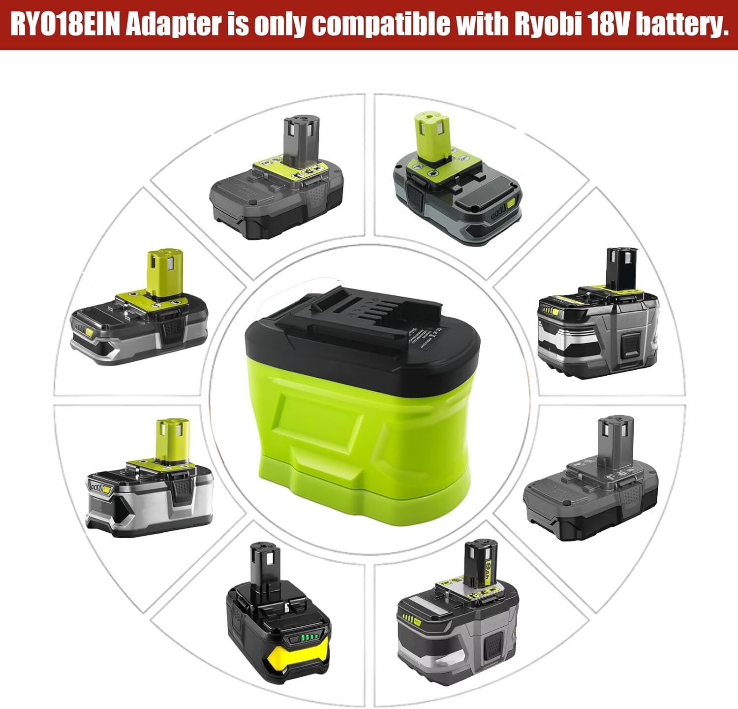 Ryobi 18V 리튬 이온 배터리 변환기용 배터리 어 - Power Tools Ryobi 리뷰 및 가격