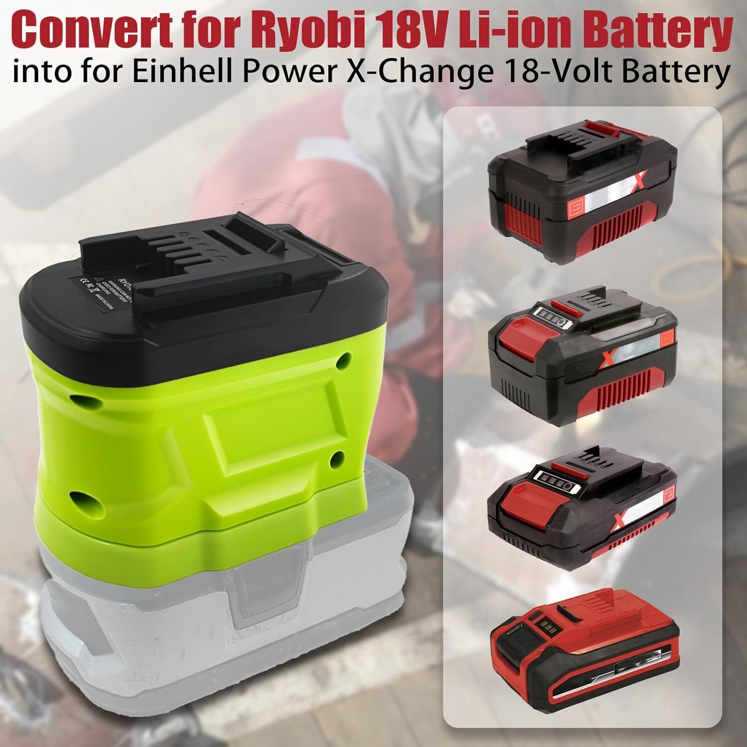 Ryobi 18V 리튬 이온 배터리 변환기용 배터리 어 - Power Tools Ryobi 리뷰 및 가격