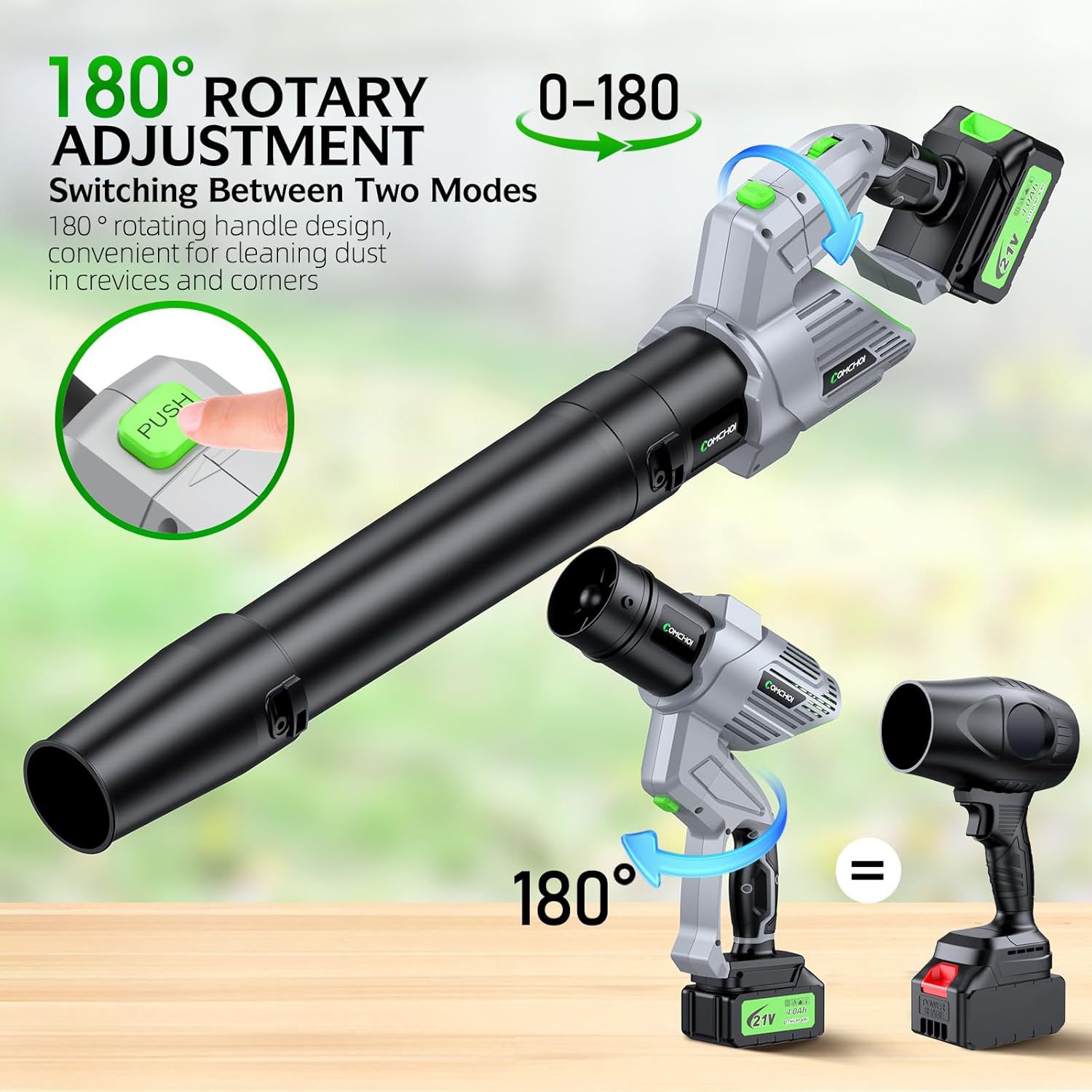 무선 전기 잎 송풍기 휴대용 경량 리튬 배터리 정원 잔 - Power Tools Yard 리뷰 및 가격