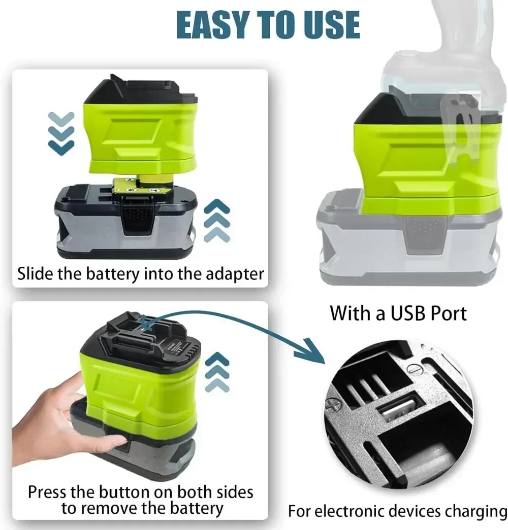 Ryobi 18V 리튬 이온 배터리 용 배터리 어댑터  - Power Tools Ryobi 리뷰 및 가격