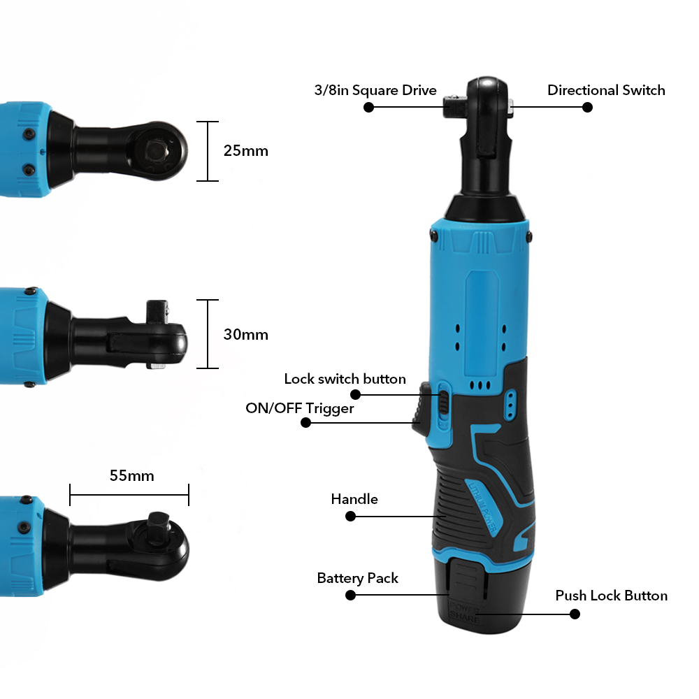12V 충전식 3/8인치 라쳇 렌치 휴대용 다기능 무선 - Power Tools Portable 리뷰 및 가격