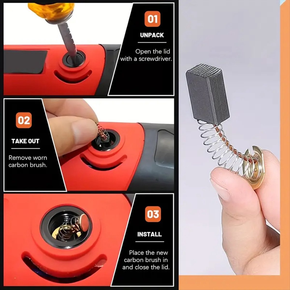 DT89 HOT 46개 전기 모터 카본 브러쉬 23가지 - Power Tools Carbon Brush 리뷰 및 가격