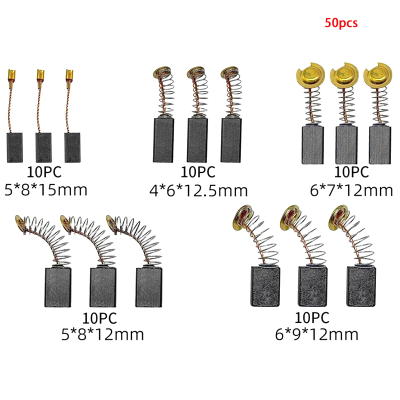 50개 카본 브러쉬 교체 키트, 전기 드릴, 샌더, 그 - Power Tools Carbon Brush 리뷰 및 가격