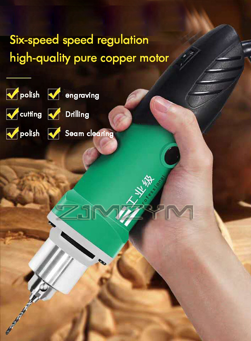 6단 변속 고출력 조각기 전기 드릴 목공 연마기 회전  - Power Tools On Sale 리뷰 및 가격