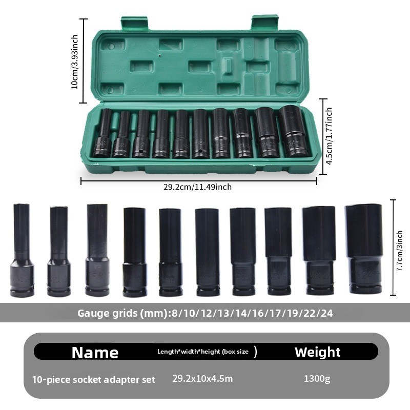 유니버설 드라이브 메트릭 임팩트 소켓 세트 딥 렌치 에 - Power Tools Pneumatic 리뷰 및 가격