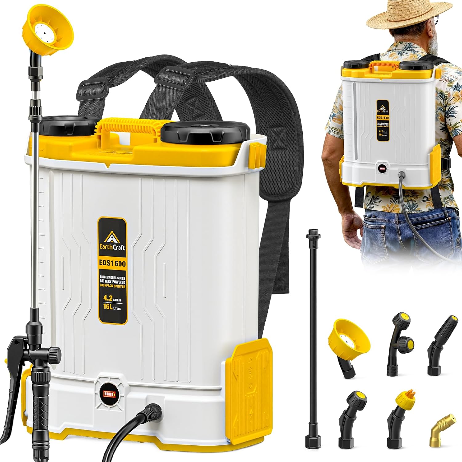 4.2갤런 배터리 구동 백팩 분무기, DeWalt 20 - Power Tools Yard 리뷰 및 가격