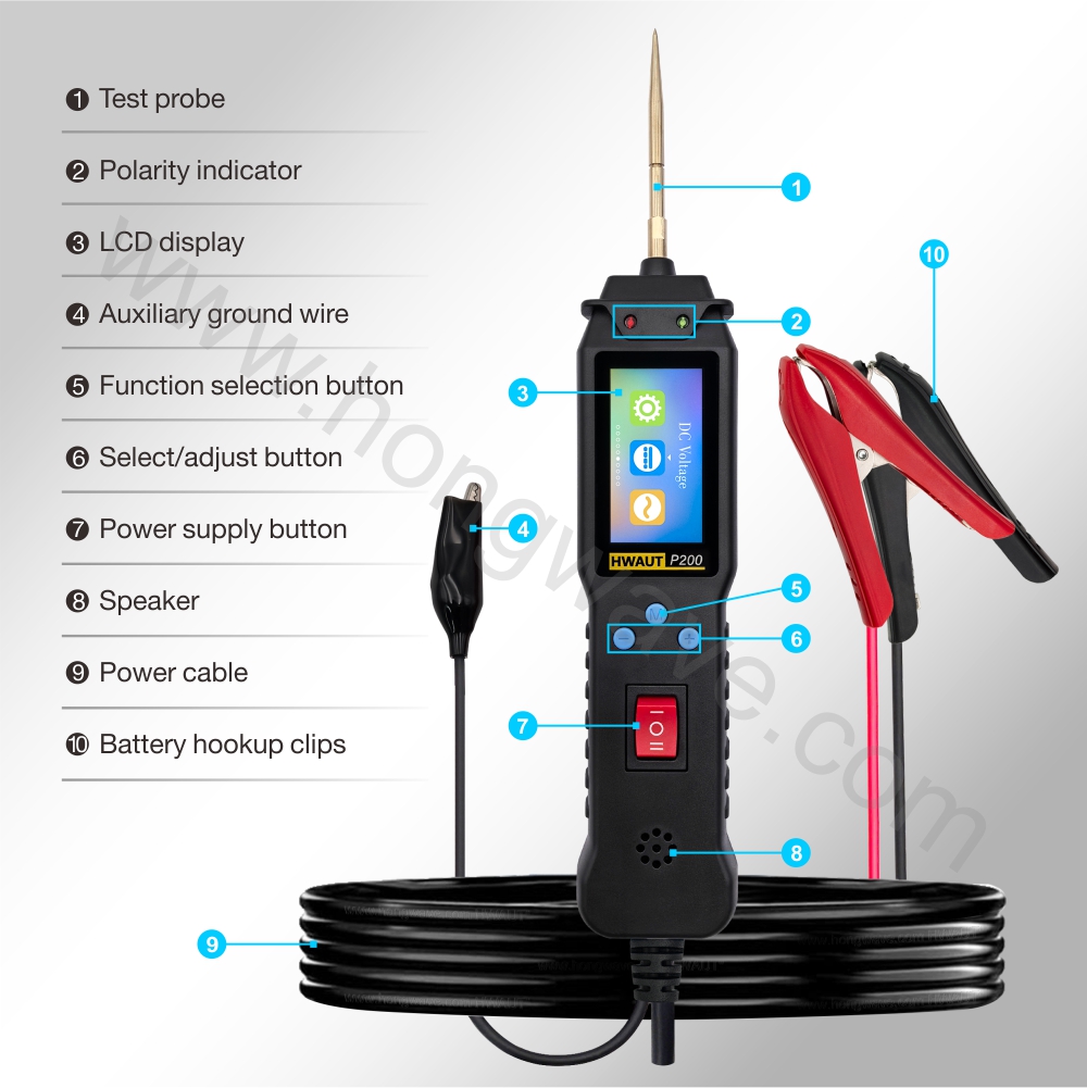 HWAUT P200 스마트 자동차 회로 테스터 2m 스 - Power Tools Voltage 리뷰 및 가격